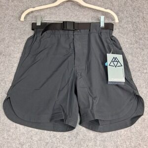 Haimont Hiking Shorts Mens XS Dark Gray Quick Dry Belted Outdoor Trekking